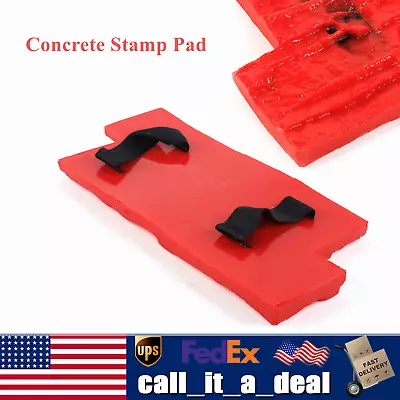 Concrete Wall Mold Polyurethane Seamless Stamp Cement Texture Stone Slate Mat US • $38.96