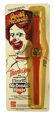 Ronald McDonald Watch In Original Package Sealed Vintage 1984 Red Watch Band • $11.91