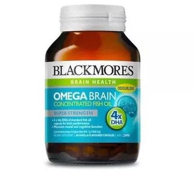 Blackmores Omega Brain Concentrated Fish Oil 60 Capsules • $26.50