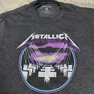 Metallica Master Of Puppets Black/Charcoal T-Shirt Adult XL Official  • $17.95