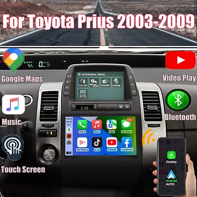 Android 13.0 Car Radio GPS Stereo Apple Carplay WiFi BT For Toyota Prius 2003-09 • $147.99