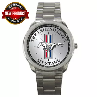 Best! NEW Style Ford Mustang Silver Logo Special Sport Unisex Adult Wristwatches • $23.88