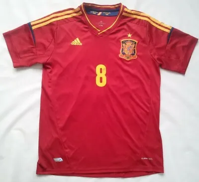 Vintage Adidas Climacool Spain National Soccer Team #8 Xavi Jersey In Size M • $179.99