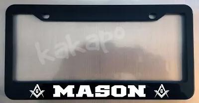 Mason Glossy Black License Plate Frame • $11.99