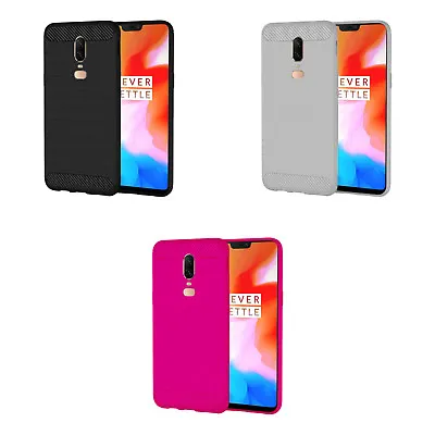 Case For OnePlus 6 Silicone Gel Skin Tough Shockproof Phone Cover • $22.95