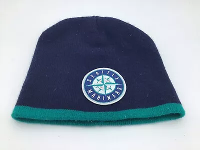 SEATTLE MARINERS Beanie One Size Blue MOUNTAIN DEW LOGO E3 • $8.95