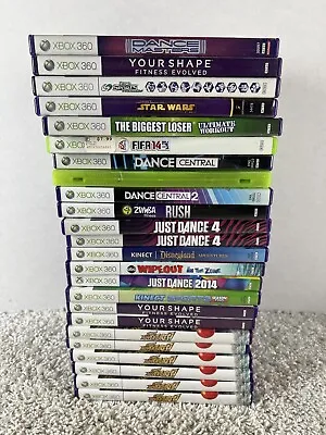 Lot Of 24 Assorted Xbox 360 Kinect Games • $36.48