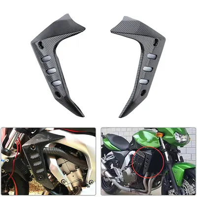 Carbon Fiber Air Dust Cover Fairing  Insert Part Fit For Kawasaki Z750 2004-07 • $50.34