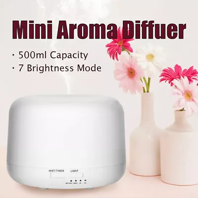 Aroma Mist Maker With LED Lamp Mini Humidifier Diffuser Air Purifier For Home • $19.77