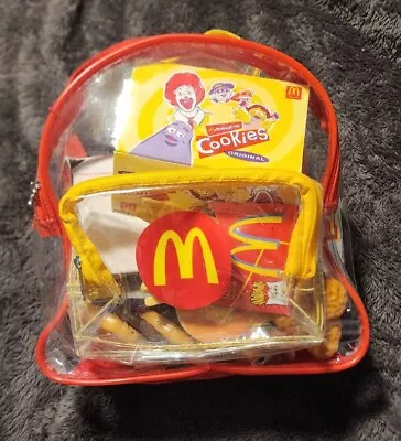 2001 McDonald's Play Food Set Backpack Vintage Toy • $30
