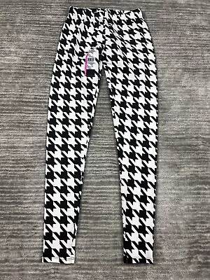 No Boundaries Legging Juniors XS 1 Black White Houndstooth Ankle NWT • $9.99