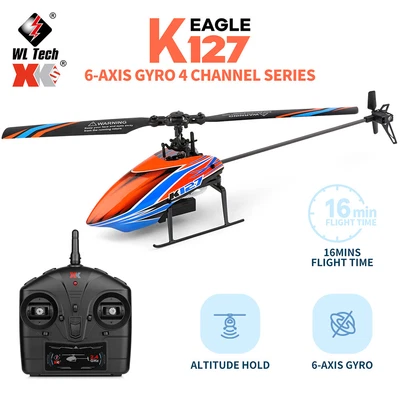 $60.57 • Buy WLtoys K127 2.4G 4CH 6-Aixs Gyro Fixed Height Mini RC Helicopter RTF VS V911S