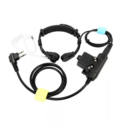 U94 PTT Throat Mic Earpiece Nato Tactical Headset For Motorola CP200 CP040 SP50 • $39.99