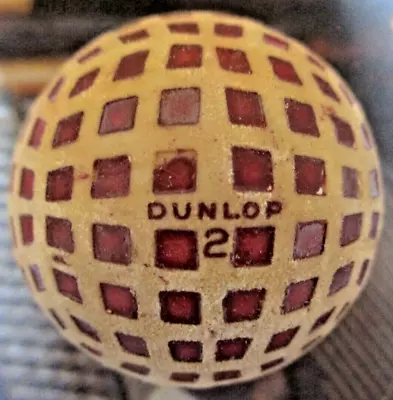 Vtg - DUNLOP Golf Ball - Square Mesh - 6 Ring - #2 • $35