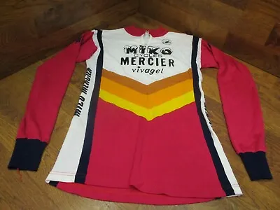 Vintage Miko Mercier Vivagel 1/4 Zip Long Sleeve Cycling Jersey - Violet Orange • $99.99