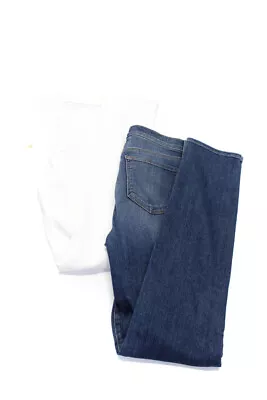 J Brand Womens Mid Rise Medium Wash Slim Skinny Jeans Blue White Size 27 Lot 2 • $42.69