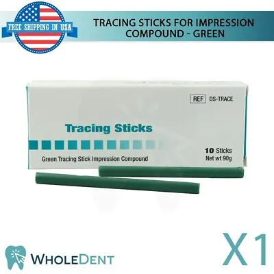 Restoration Dental Tracing Sticks Green 10pcs Impression Compound Mark • $15