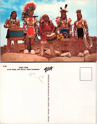 USA New Mexico Gallup Native American Ceremonials Dance Team Vintage Postcard • $9.89