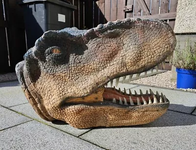 HUGE T-Rex Head Mouth Open Large Dinosaur Wall Decor Statue Jurassic Park Model  • $373.35