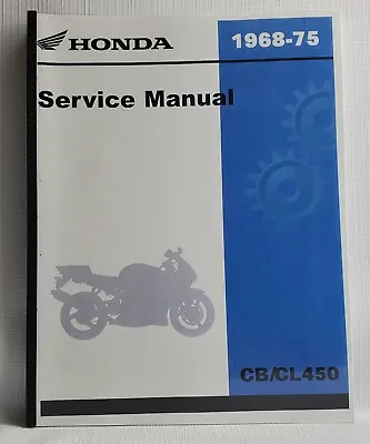 1968-1975 Honda CB450 - CL450 - Repair Service Manual • $29.99