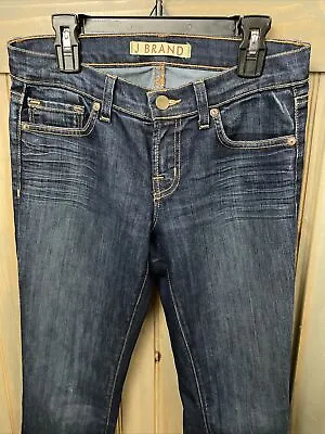 J BRAND Petite Pencil Leg Dark Denim Cotton Blend Jeans - Size 26 (27x32) • $5