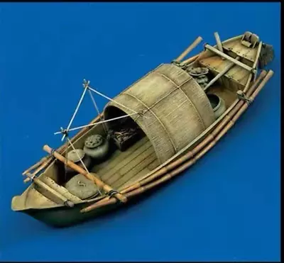 1:35 Resin Gray Soldier Model Vietnam War Resin Boat Unassembled And Uncolored • £24.02