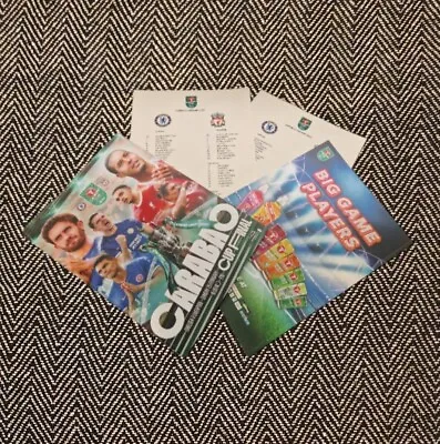 CARABAO CUP FINAL 2024 CHELSEA V LIVERPOOL LEAGUE CUP 25/2 PROGRAMME  +TEAMSHEET • £15.89