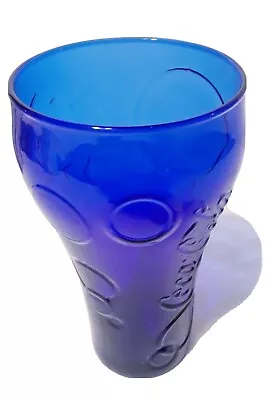 McDonald's Cobalt Blue Coca Cola Glass Olympic 2012 5 1/2  Tall In Box • $12.99