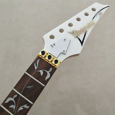Ibanez Electric Guitar Neck Replacement 24 Fret Rosewood Fretboard Vine Inlay • $69.34