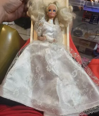 Vintage Barbie Wedding Fantasy 1989 Doll VGUC C199B • $20.97