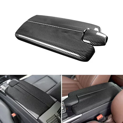 Carbon Fiber Center Armrest Box Cover For Mercedes Benz E Class W212 2010-15 ABS • $25.99