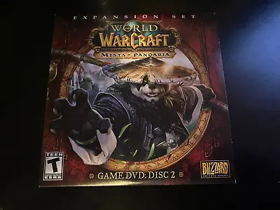 World Of Warcraft Mists Of Pandaria Exp. Set Windows Video Game MAC DVD DISC 2 • $8.99