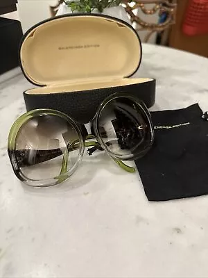 Balenciaga Vintage Green Over Sized Sunglasses  BAL 0003/N/S Hevyr • $109