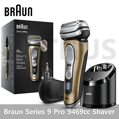Braun Series 9 Pro 9469cc Cordless Electric Shaver Wet&Dry - Fedex Express • $558.80