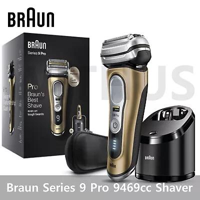 Braun Series 9 Pro 9469cc Cordless Electric Shaver Wet&Dry - Fedex Express • $536.95