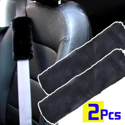 £4.96 • Buy Universal2x Car Fluffy Seat Belt Cover Pads Car Safety Cushion Covers Strap Pad