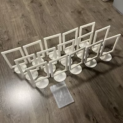 Set Lot Of 15 IKEA Tolsby Double-Sided White Pedestal Picture Frames 4x6  Frame • £38.60