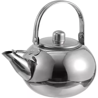 Small Teapot Metal Whistling Teakettle With Filter Daily Use • £11.99