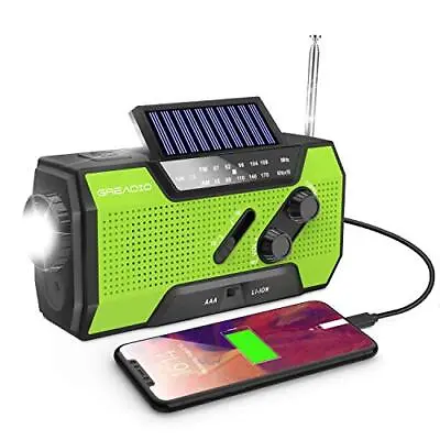 £30.22 • Buy Emergency Solar Radio, Survival Hand Crank Dynamo Wind Up AM FM Weather Radio