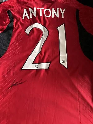 Man Utd Shirt Signed By Antony • £120