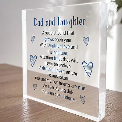 Dad And Daughter Present Gift For Dad Daughter Christmas Birthday Gift For Her • £9.99