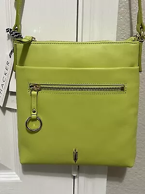 $148 THACKER  Crossbody Leather Bag Lime Color. • $45.99