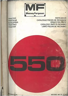 £29.99 • Buy  Massey Ferguson Tractor 550 Parts Manual - MF550