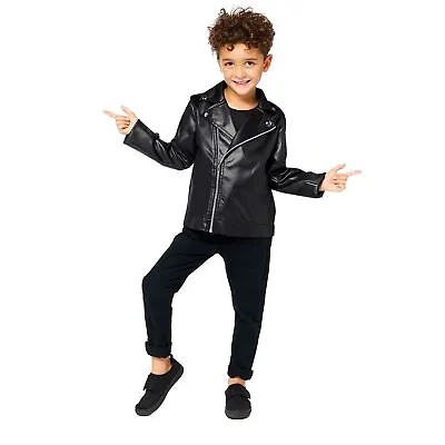 50's T-Bird Jacket - Boys Grease Costume 6-8yrs • £17.42