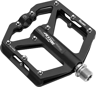 Alston Mountain Bike Pedals Road Bicycle Pedals Non-Slip Lightweight (Black) • $21.60