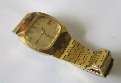 Gent's Vintage ROTARY AUTOMATIC 25 Jewels Gold Tone Mechanical Wristwatch • £10.50