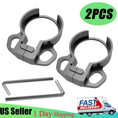 2x Two Point QD Sling Swivel Ring Mount Clamp-On Quick Detach Release Tube Set • $11.99