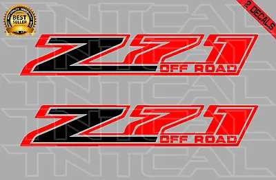 Z71 OFF ROAD Decal Set Fits: 2014- 2018 CHEVY Silverado Vinyl Sticker Red/Black • $30.44