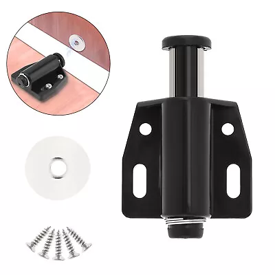 Magnetic Touch Latch Heavy Duty Black Cabinet Drawer Magnet Catch Push To Open • $2.84