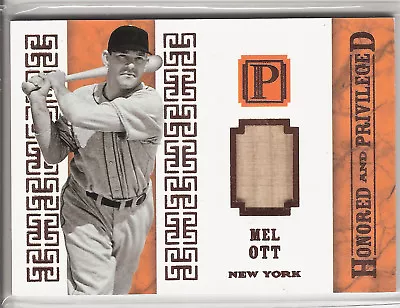 2016 Panini Pantheon Honored & Privileged Game Used Bat Mel Ott #hp-mo 7/10! • $40.75